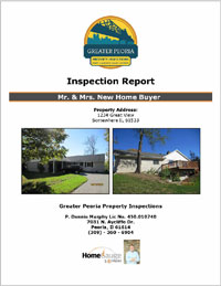 Greater Peoria Property Inspections Sample Report